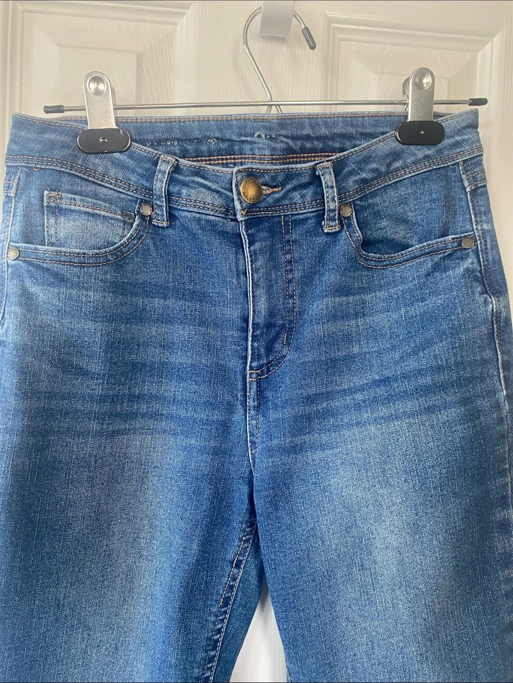 Dip Demim Slim High-Rise Women's Jeans in Medium Blue Sz 6 - Picture 2 of 13